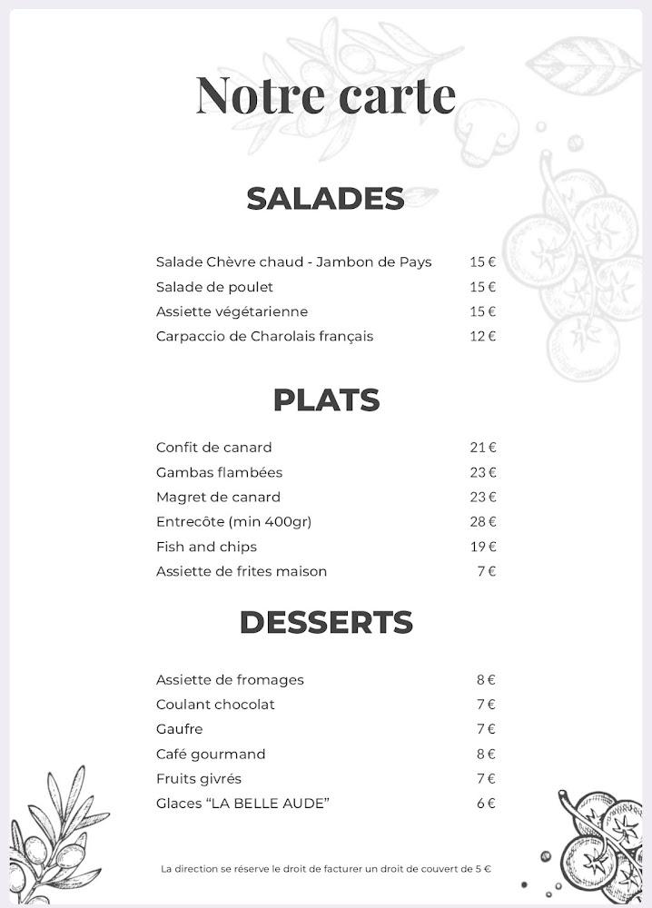 Chez Bouca Restaurant Pizzeria - Menu Image 3